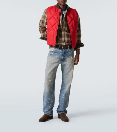 Rrl Plaid Wool And Cotton-blend Twill Shirt In Multi