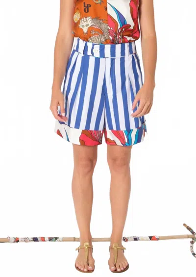 La Prestic Ouiston Hamptons Co Stripe Shorts In Mixray Bleu In Multi