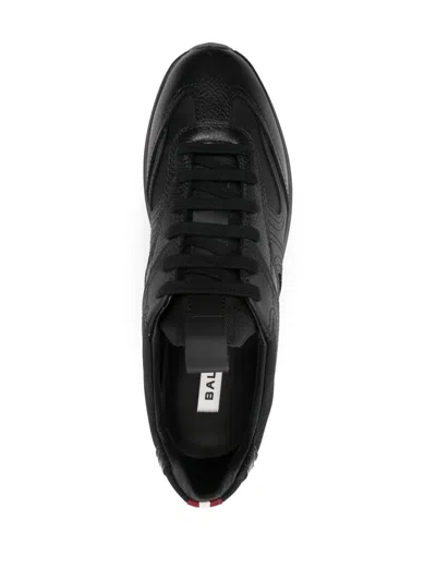 Bally Black Calf And Lamb Sneakers In Black