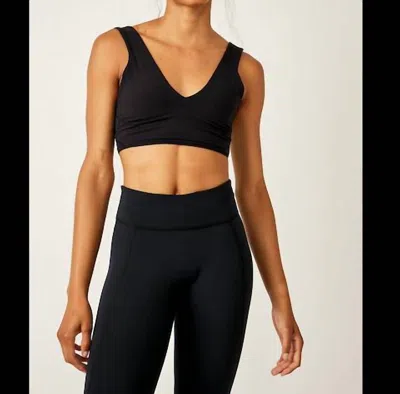 Free People Never Better Crop Camisoles In Black In Black