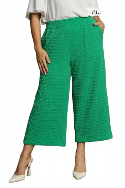 Umgee Soft Touch Trousers - Plus In Green In Green