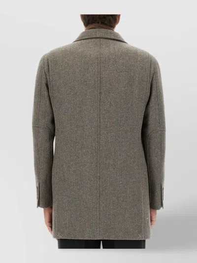 Fay "driving" Coat In Gray