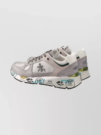 Premiata Low-profile Sneakers With Artistic Graphic Elements In Multi