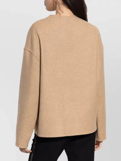 Versace "medusa" Buttoned Jacket In Neutral