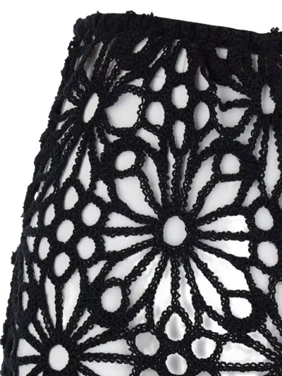 Norma Kamali Crochet Pants In Black