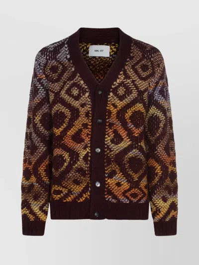 Nn07 Ribbed Cuff And Hem Crewneck Sweater In Brown