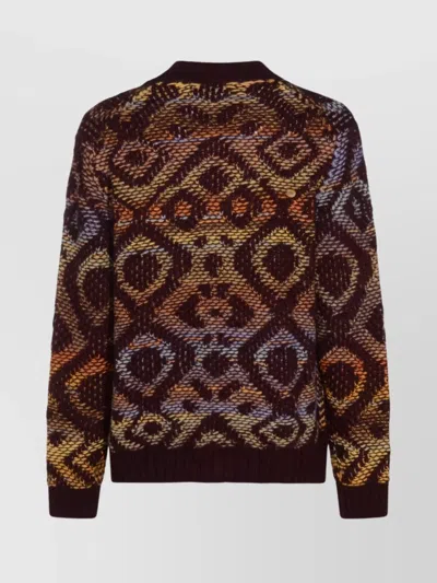 Nn07 Ribbed Cuff And Hem Crewneck Sweater In Brown