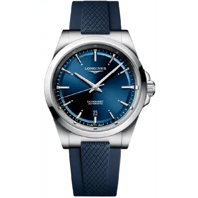 Longines Conquest Watch, 41mm In Blue