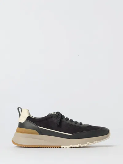 Brunello Cucinelli Sneakers Round Toe Contrast Sole In Multi
