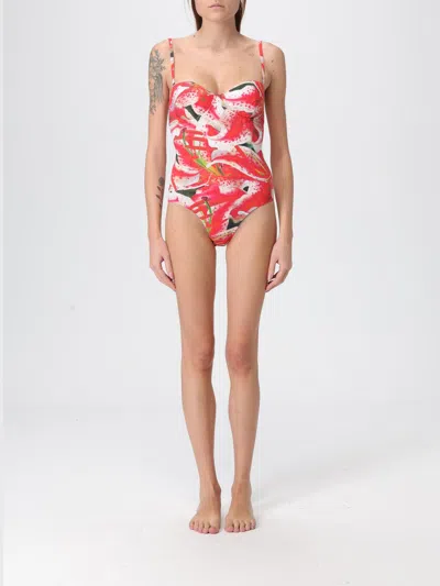 Tory Burch Printed Swimsuit In Purple