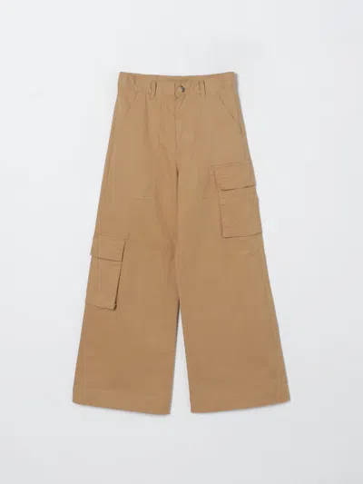 Max & Co. Kid Pants  Kids Color Leather In Brown
