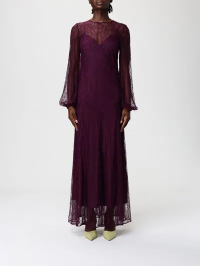 Twinset Long-sleeved Dress In Multi