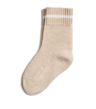 Brunello Cucinelli Cotton Socks In Brown