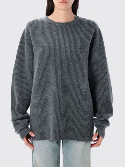 Extreme Cashmere You Ribbed Knit Sweater In Gray
