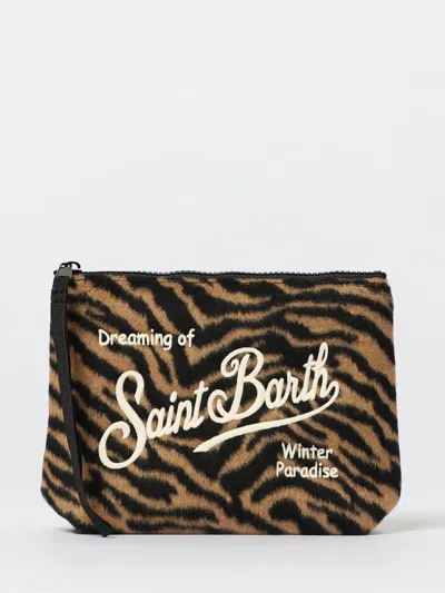 Mc2 Saint Barth Clutch  Woman Color Beige In Brown