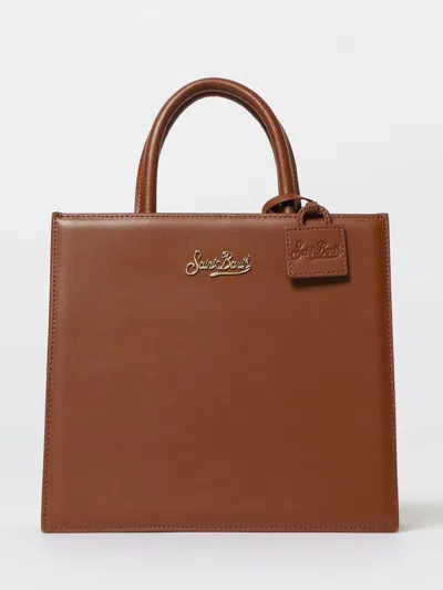 Mc2 Saint Barth Rectangular Tote Bag Shoulder Strap In Brown
