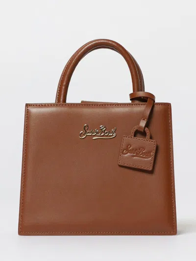 Mc2 Saint Barth Rectangular Tote Bag Shoulder Strap In Brown