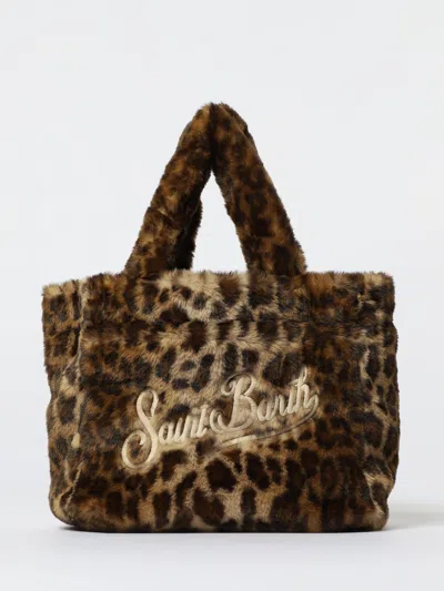 Mc2 Saint Barth Borsa Colette In Ecopelliccia Animalier Marrone In Brown