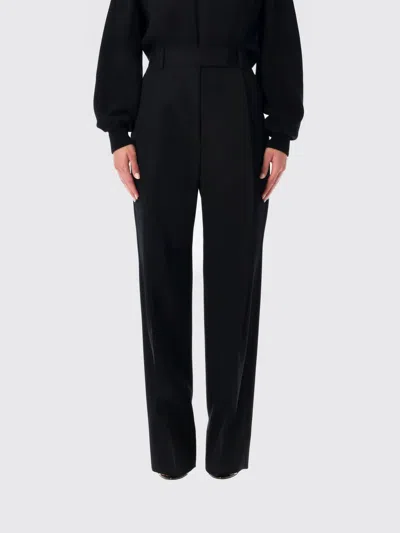Tom Ford Tailored Wool Wide Leg Trousers In Black