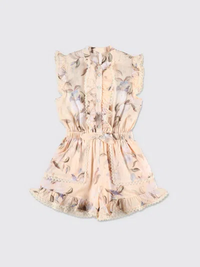 Zimmermann Kid - Cascadian Frill Playsuit In Multi