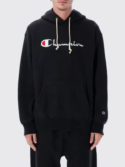 Champion Relaxed-fit Hoodie With Logo In Blue
