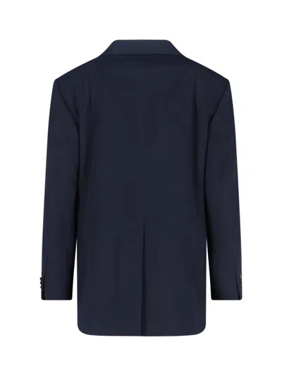 Tagliatore Tailored Blazer With Notch Lapel And Buttoned Cuffs In Multi