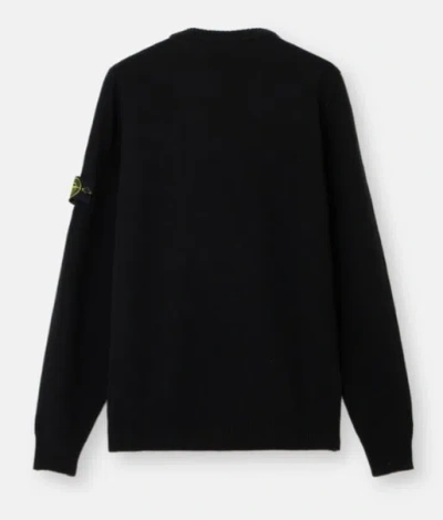 Stone Island Round Neck Jumper In Black