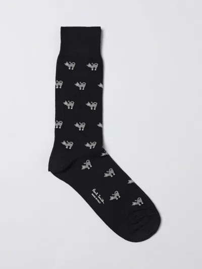 Paul Smith Men's Irwin Bulldog Crew Socks In Black