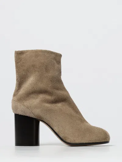 Maison Margiela Tabi Suede T90 Boots In Brown