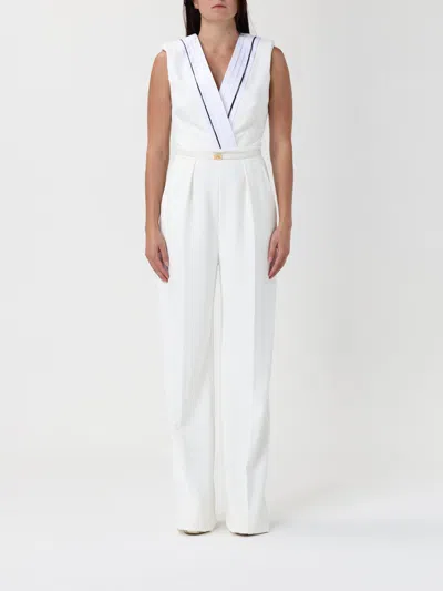 Elisabetta Franchi Jumpsuit  Woman Color Ivory In White