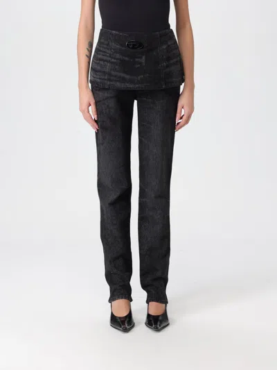 Diesel Jeans  Woman Color Black In Black