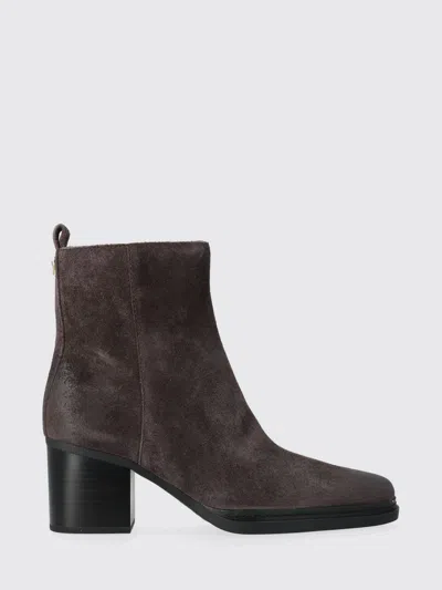 Michael Kors Lex Bootie High Heels Ankle Boots In Brown Suede In Brown