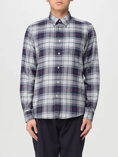 Barbour Shirt  Men Color Grey In Blue