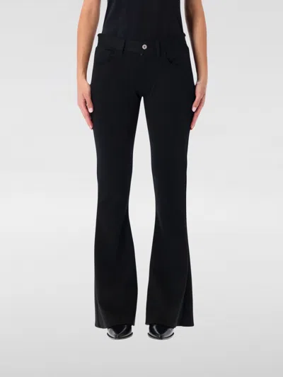 Junya Watanabe Flared Low Rise Trousers In Black
