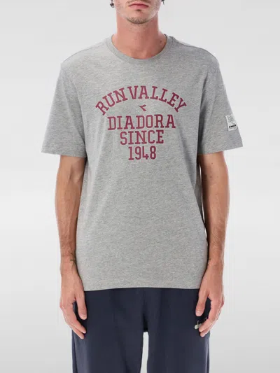 Diadora Heritage T Shirts And Polos In Gray