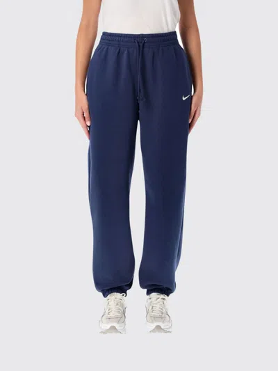 Nike Sportswear Phoenix Fleece High-waisted Oversized Sweatpants In Blue