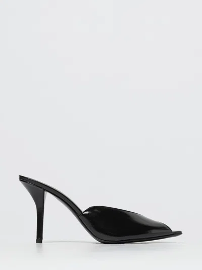 Gia Borghini Women Black Leather Heels, 3.5 Luxury Pumps & Heels For Women Darveys In Black