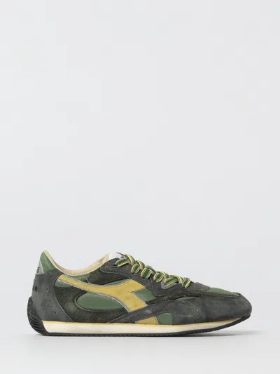 Diadora Men Green Lace Up Sneakers, 9.5 Luxury Sneakers For Men Darveys In Multi
