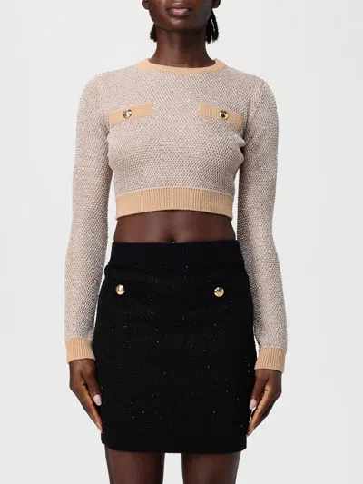 Elisabetta Franchi Sweater  Woman Color Beige In Neutral