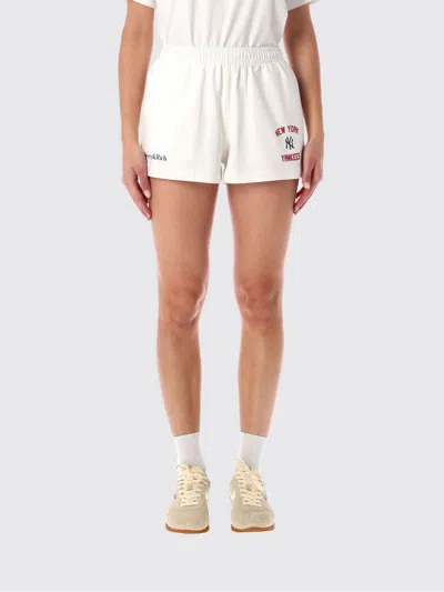 Sporty And Rich Sporty & Rich Sporty & Rich Homerun Disco Shorts In White