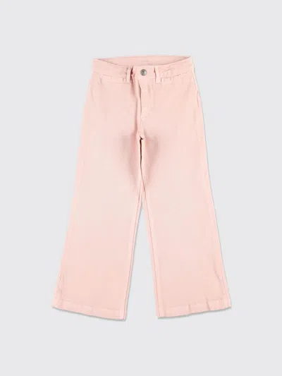 Bonpoint Gersande Girls Flared Jeans In Organic Cotton In Multi