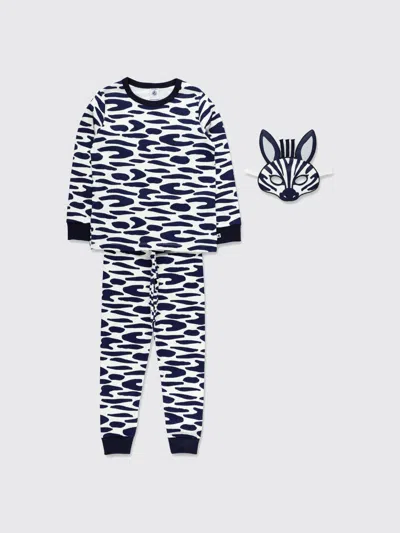 Petit Bateau Zebra-print Pyjamas In Black
