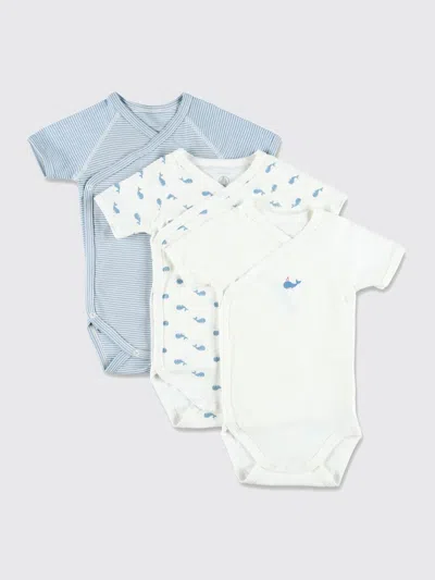 Petit Bateau Kid - Wrapover Bodies 3-pack In Multi