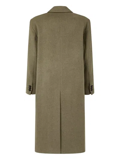 Studio Tomboy Double-breasted Coat In Brown