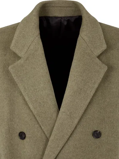 Studio Tomboy Double-breasted Coat In Brown