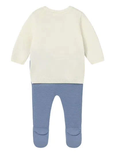 Mayoral Knitted Trousers (set Of Two) In Blue