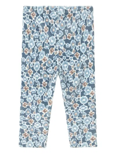 Mayoral Floral-print Trousers Set (set Of Three) In Multi