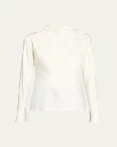 A.l.c Georgia Long-sleeve Top In White