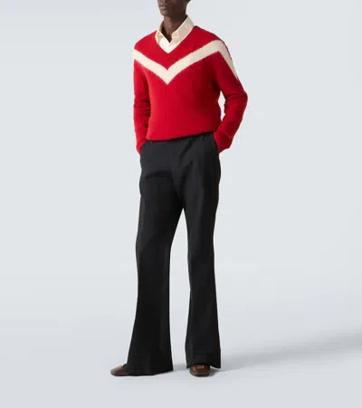 Valentino Babouchoes Vlogo Loafers In Leather In Black