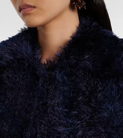 Dries Van Noten Long Sleeve Jacket In Purple